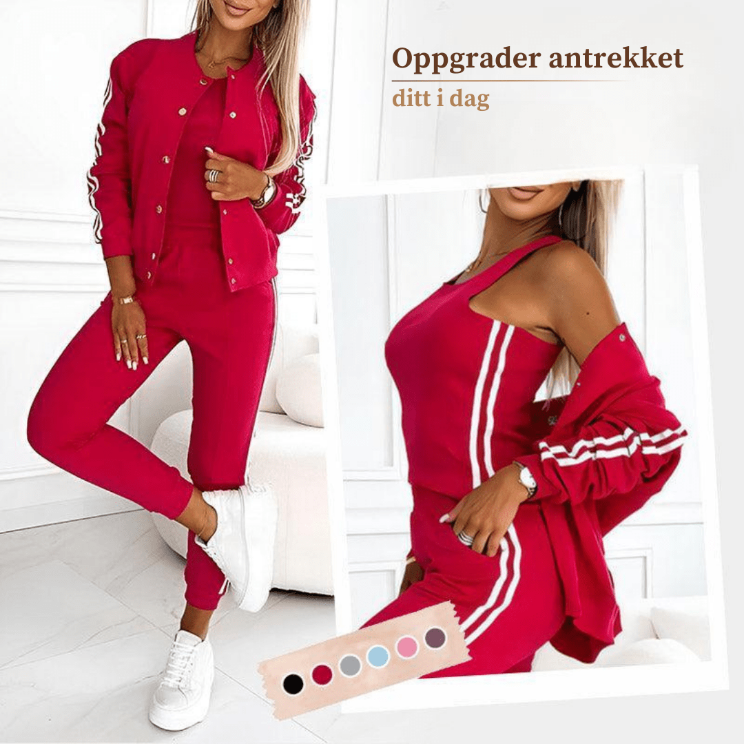 ASHLEY | 3-TEILIGES SET MIT BASEBALLJACKE &amp; HOSE