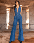 CAPRI | FIGURFORMENDES DENIM-JUMPSUIT