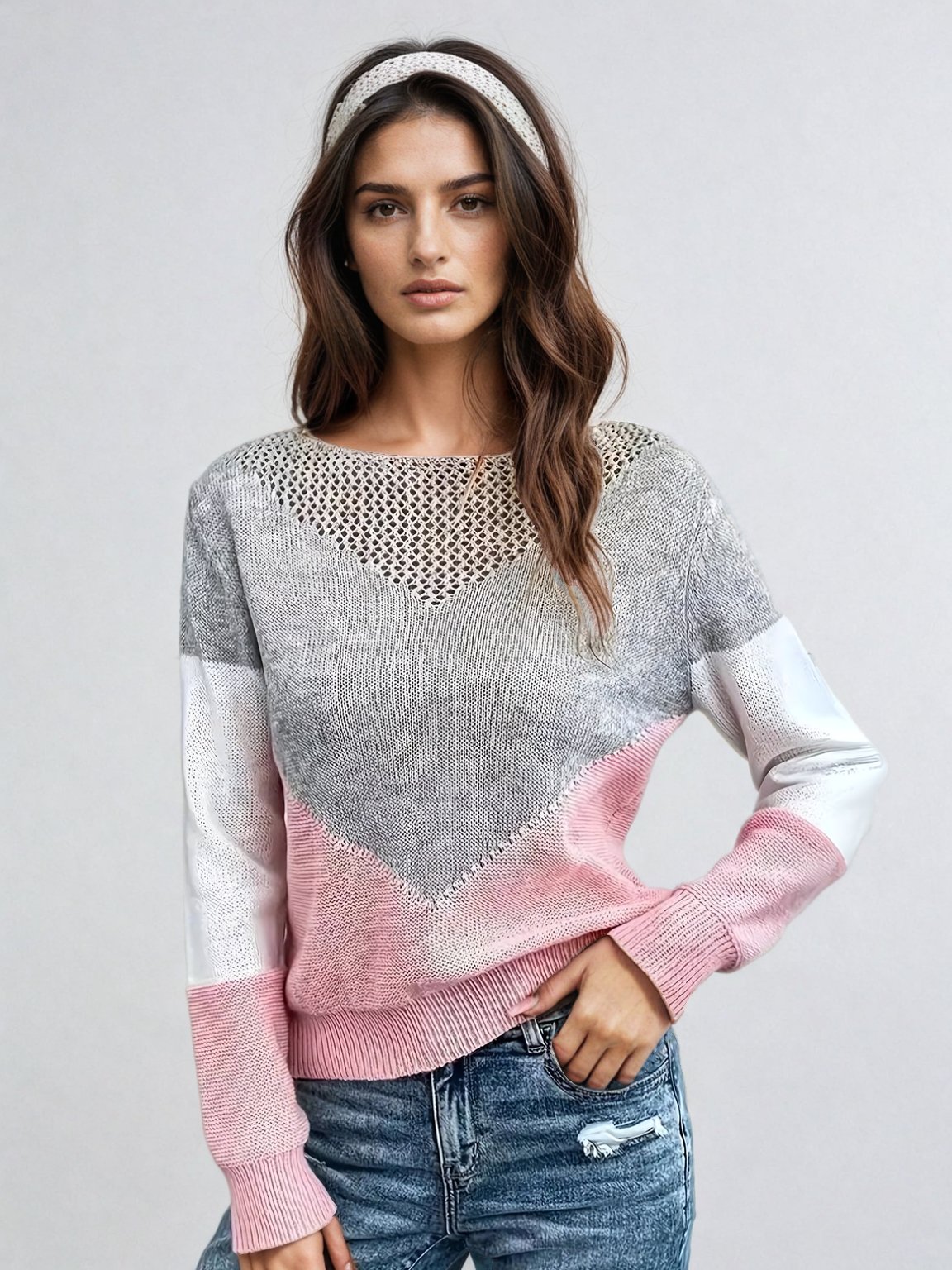 DONATELLA | UFORMELL GESTRICKTER PULLOVER - Nordic Boutique & Co.