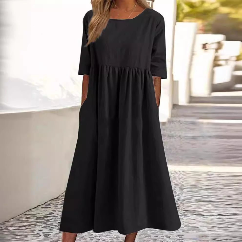 IVY | MIDI - KLEID MIT HALBEN ÄRMELN - Nordic Boutique & Co.