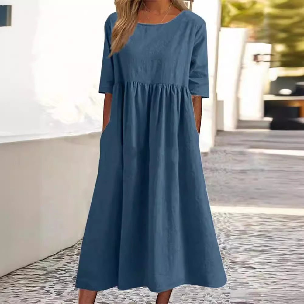 IVY | MIDI - KLEID MIT HALBEN ÄRMELN - Nordic Boutique & Co.