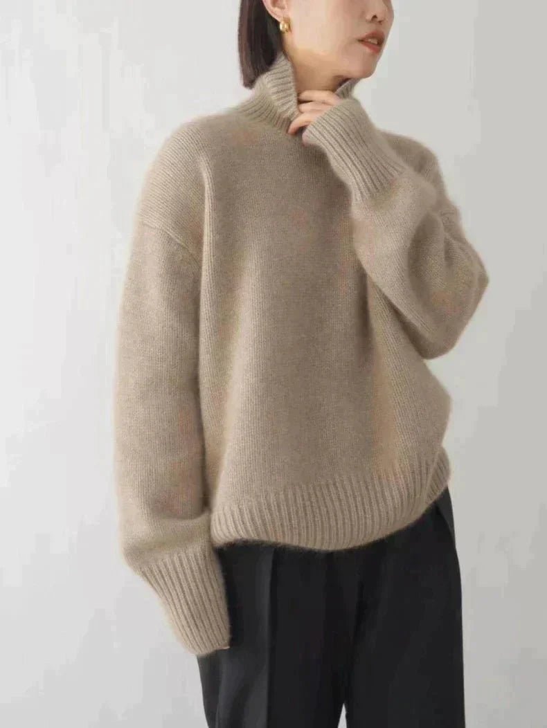 LINETTE | HOHER KRAGEN PULLOVER - Nordic Boutique & Co.