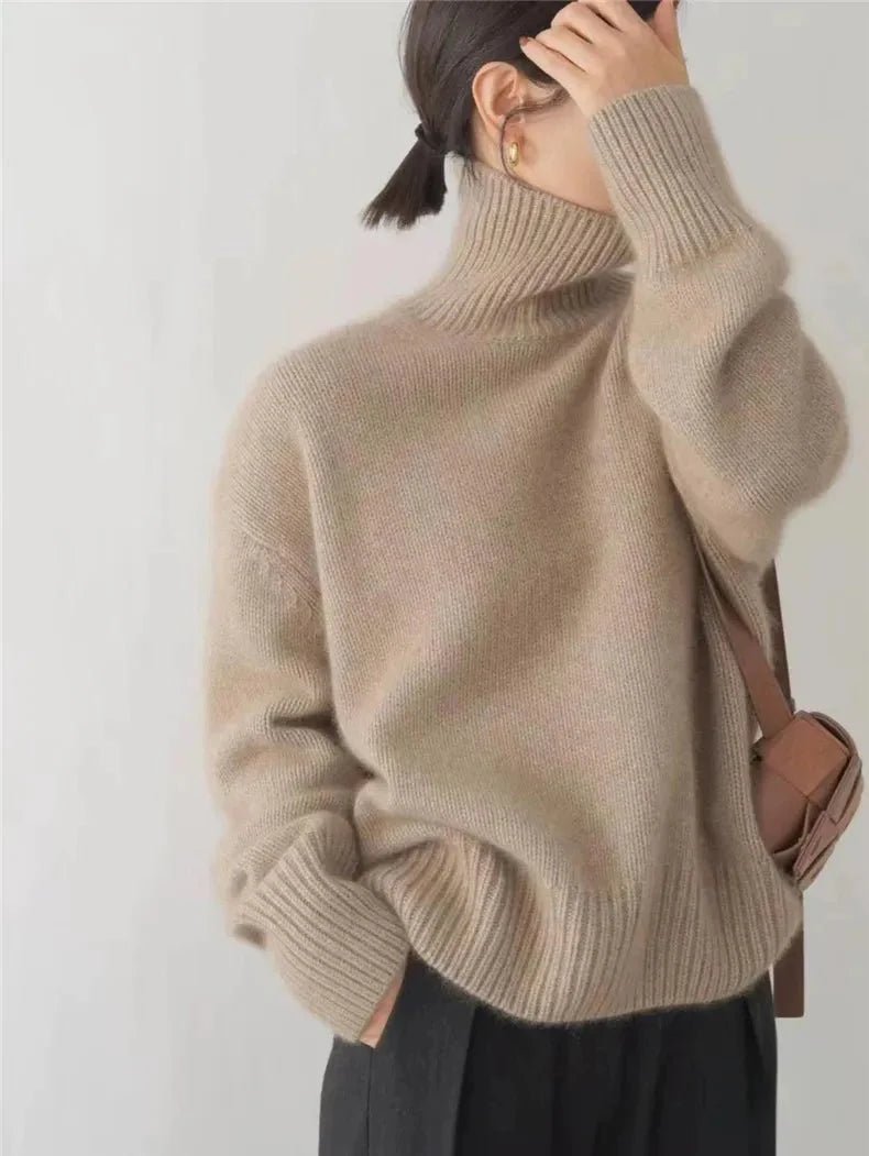 LINETTE | HOHER KRAGEN PULLOVER - Nordic Boutique & Co.