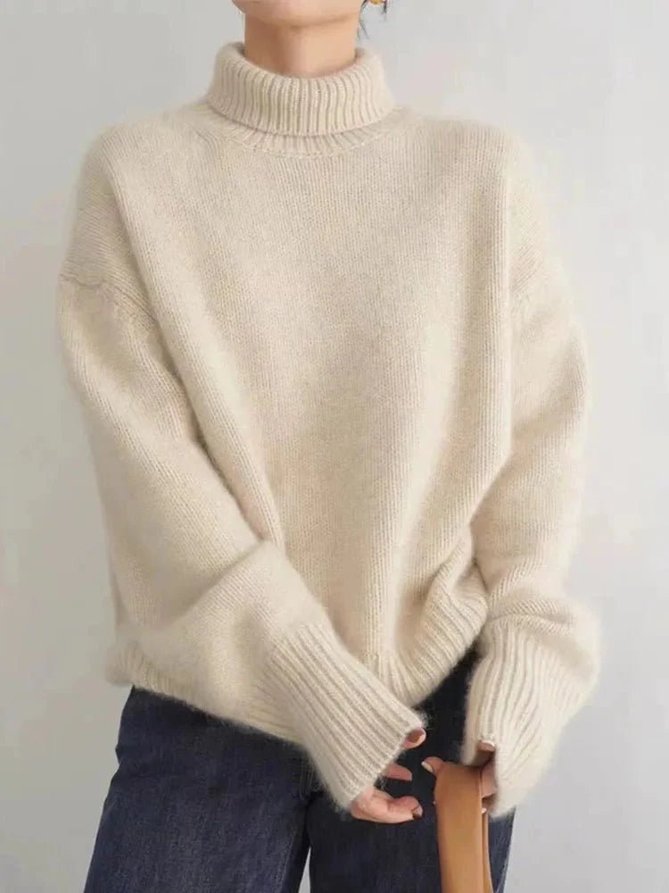 LINETTE | HOHER KRAGEN PULLOVER - Nordic Boutique & Co.