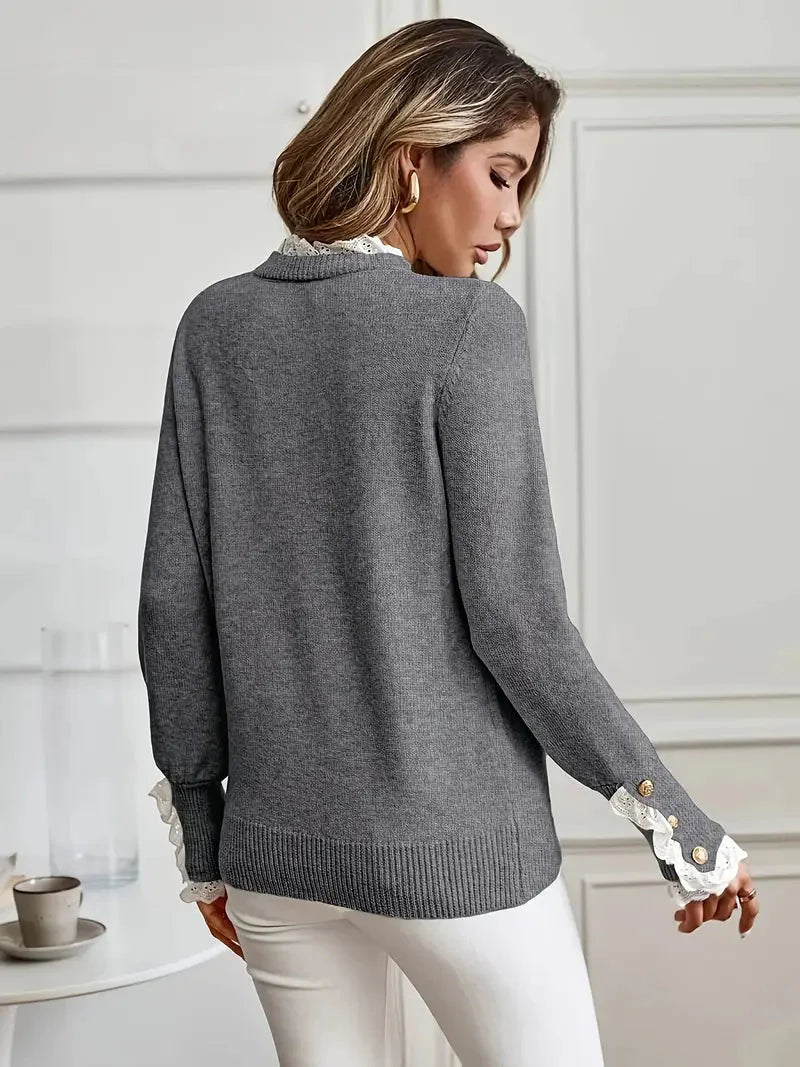 LOVISE | SPITZE VOLANT PULLOVER