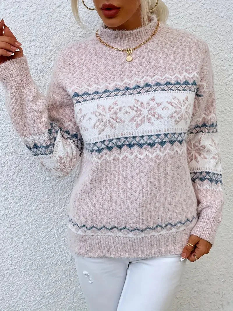 VICTORIA | SNØFNUGG STRICKPULLOVER