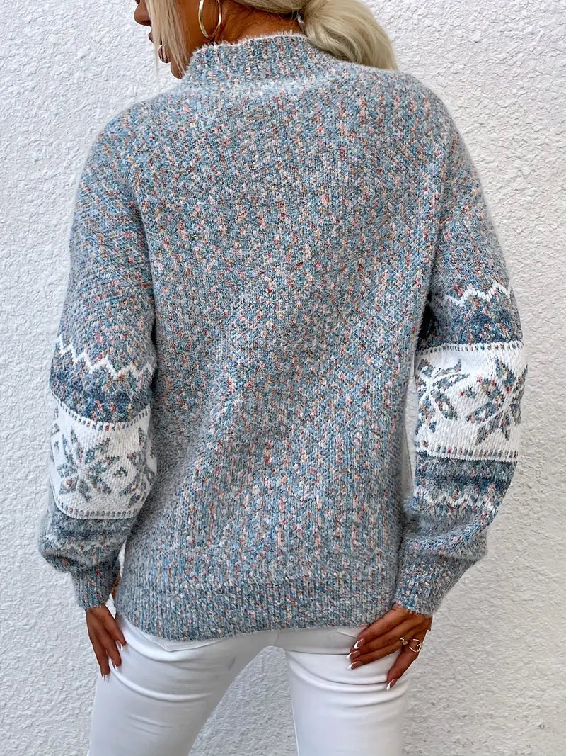 VICTORIA | SNØFNUGG STRICKPULLOVER