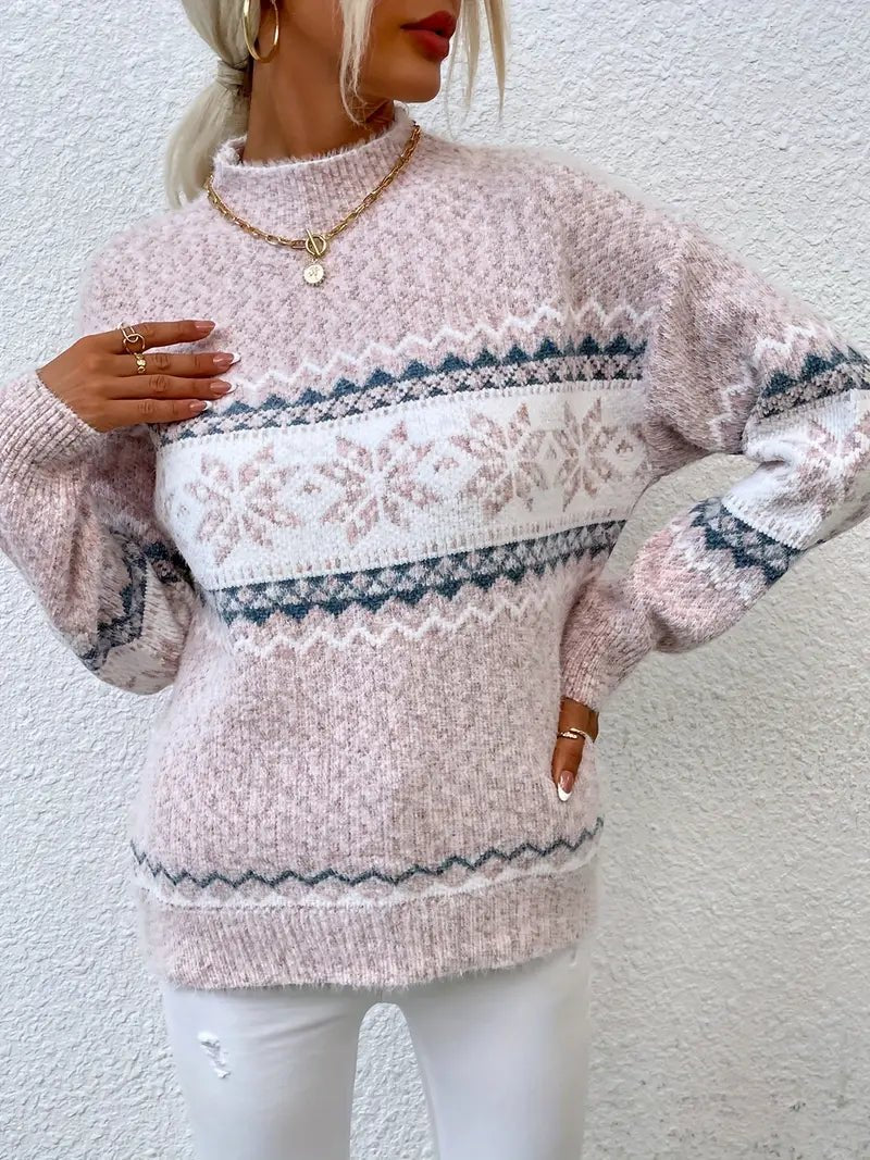 VICTORIA | SNØFNUGG STRICKPULLOVER