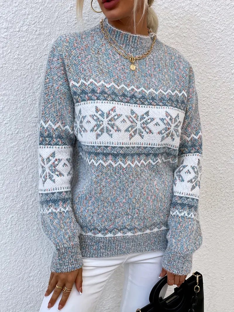 VICTORIA | SNØFNUGG STRICKPULLOVER