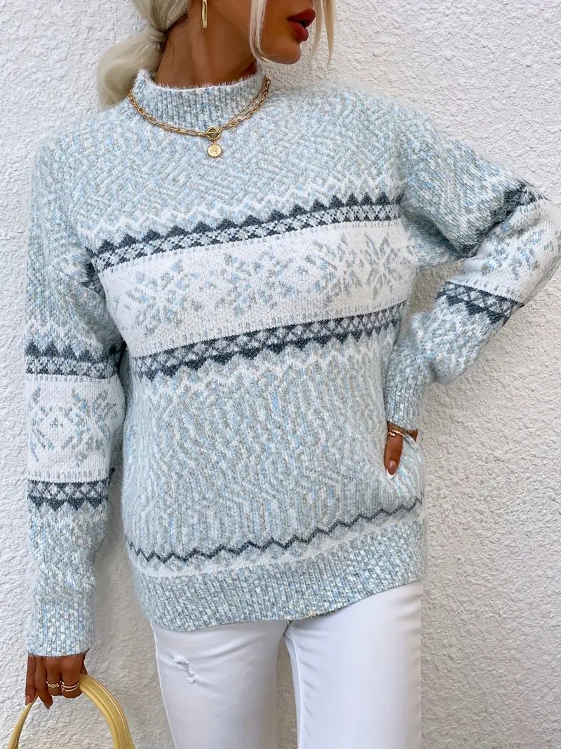 VICTORIA | SNØFNUGG STRICKPULLOVER