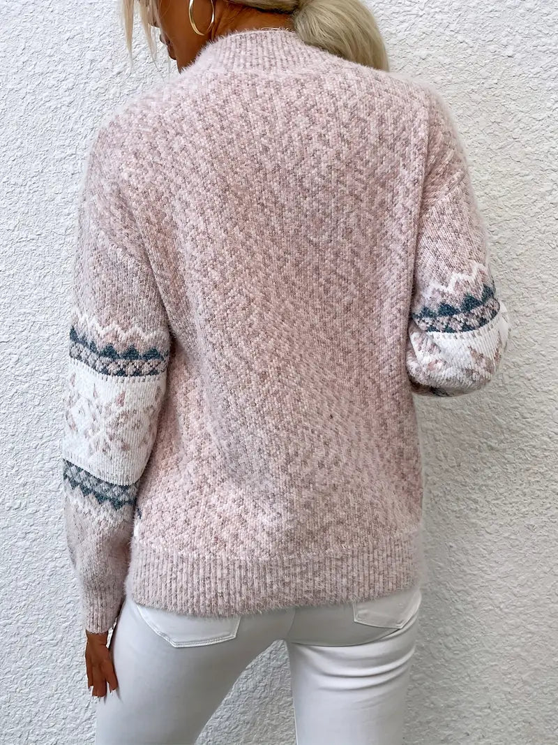 VICTORIA | SNØFNUGG STRICKPULLOVER