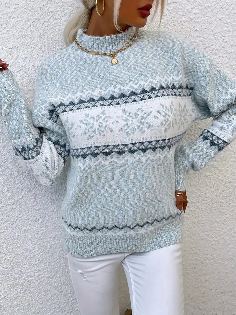 VICTORIA | SNØFNUGG STRICKPULLOVER