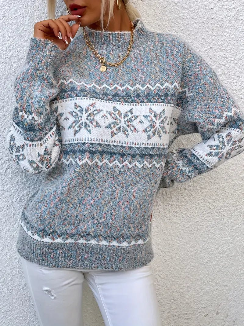 VICTORIA | SNØFNUGG STRICKPULLOVER