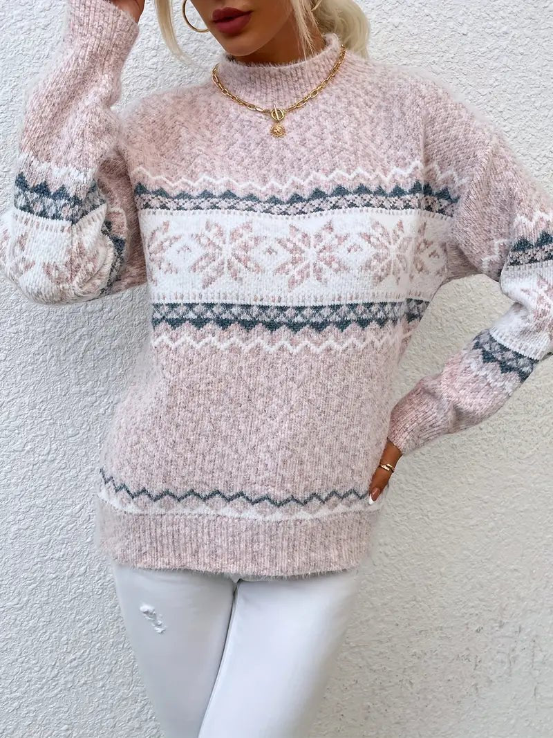 VICTORIA | SNØFNUGG STRICKPULLOVER