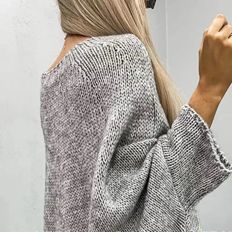 VICTORIA | STRICKCAPE PULLOVER - Nordic Boutique & Co.