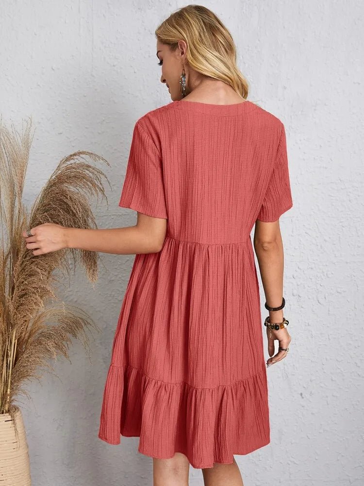 VIVIENNE | V-AUSSCHNITT SOMMERKLEID